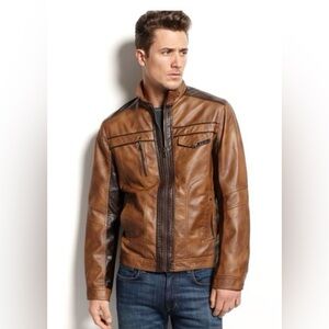 INC International Concepts Jones Faux Leather Jacket